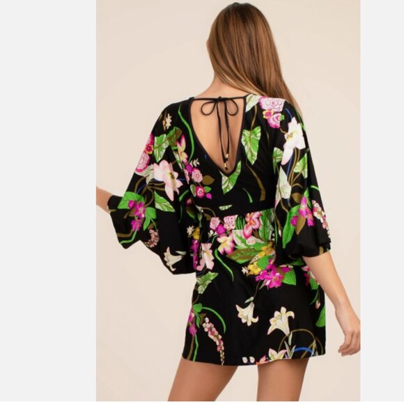 NWT Trina Turk Moonlit Lotus Swimsuit Cover Up Tunic Dress XS MSRP $152 - Picture 4 of 11